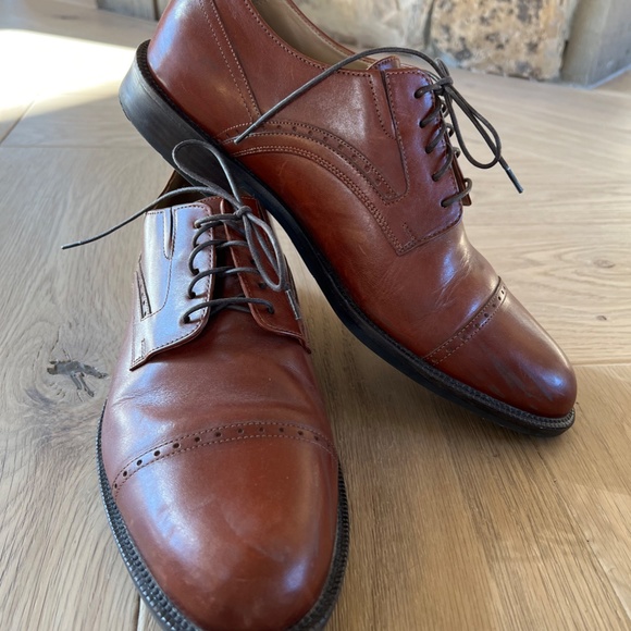 Johnston & Murphy Signature Series, Brown leather, mens size 11.5 - Picture 5 of 6